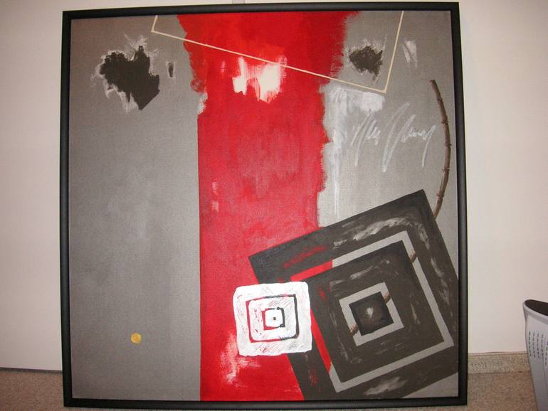 Original Abstract Painting by Ula Von Hasel