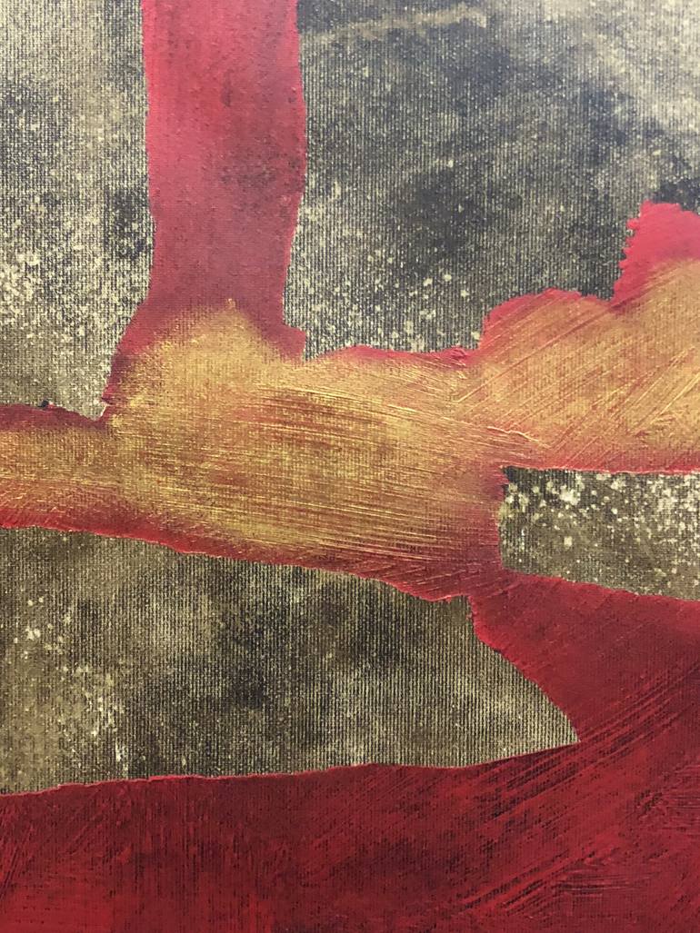 Original Abstract Expressionism Abstract Painting by Ula Von Hasel