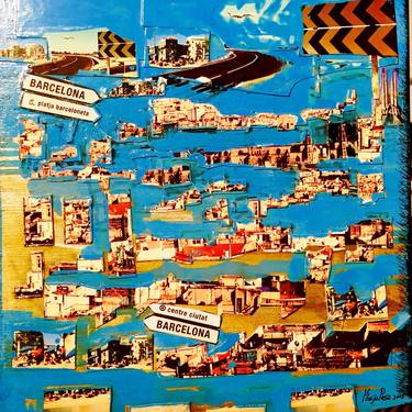 Print of Expressionism Cities Collage by ArtOI Barcelona