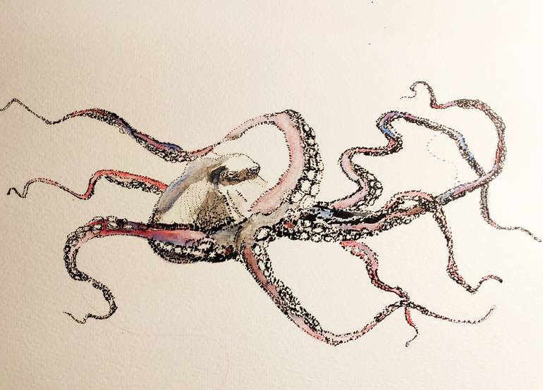 octopus shipwreck drawing