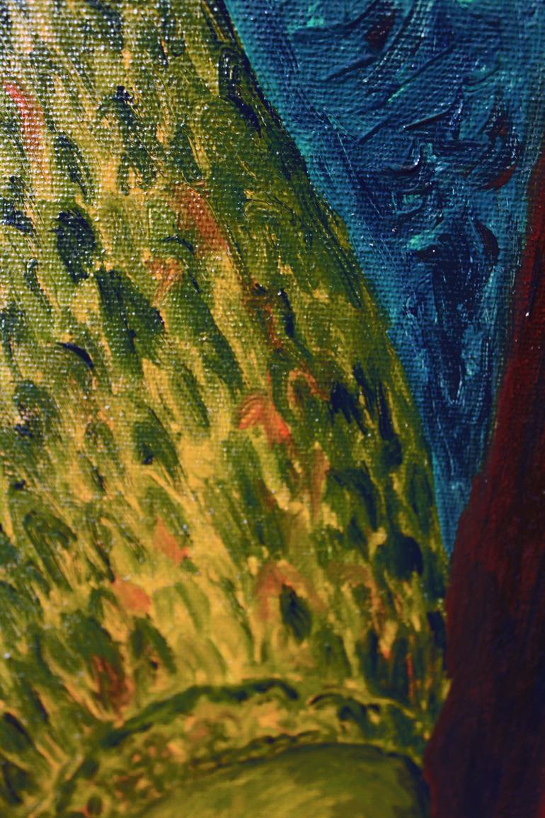 Original Dada Fantasy Painting by Tatiana Leony