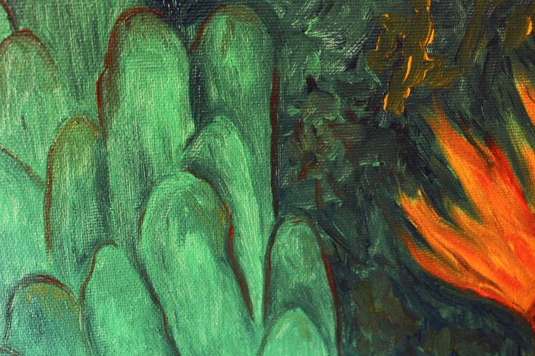 Original Dada Fantasy Painting by Tatiana Leony