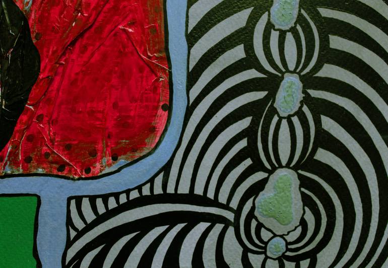 Original Art Deco Abstract Painting by Tatiana Leony