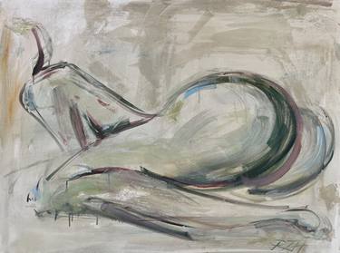 Print of Expressionism Nude Paintings by Roberta J Heslop