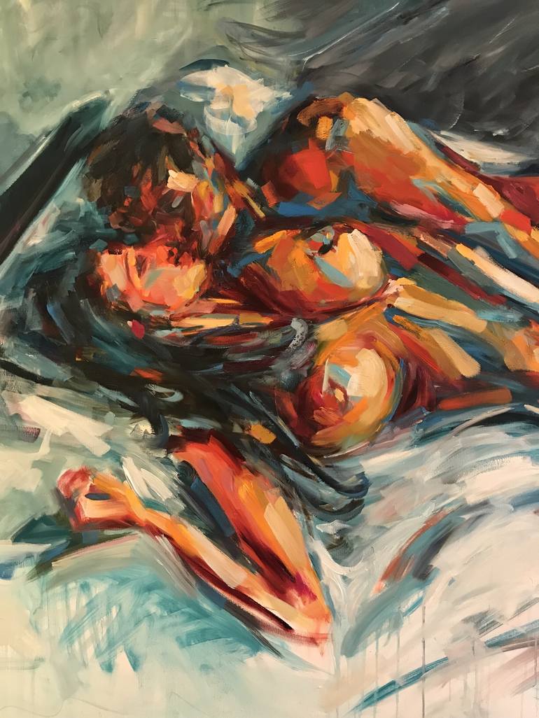 Original Erotic Painting by Roberta J Heslop