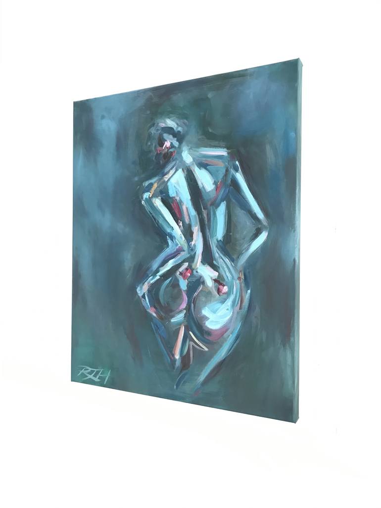 Original Nude Painting by Roberta J Heslop