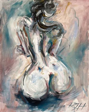 Original Impressionism Nude Paintings by Roberta J Heslop