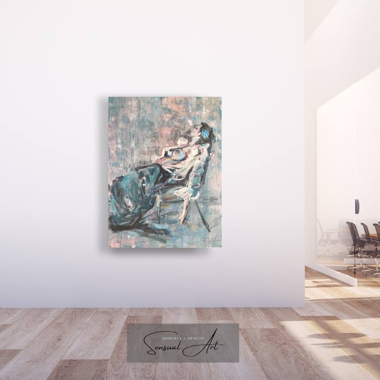 Original Figurative Erotic Painting by Roberta J Heslop
