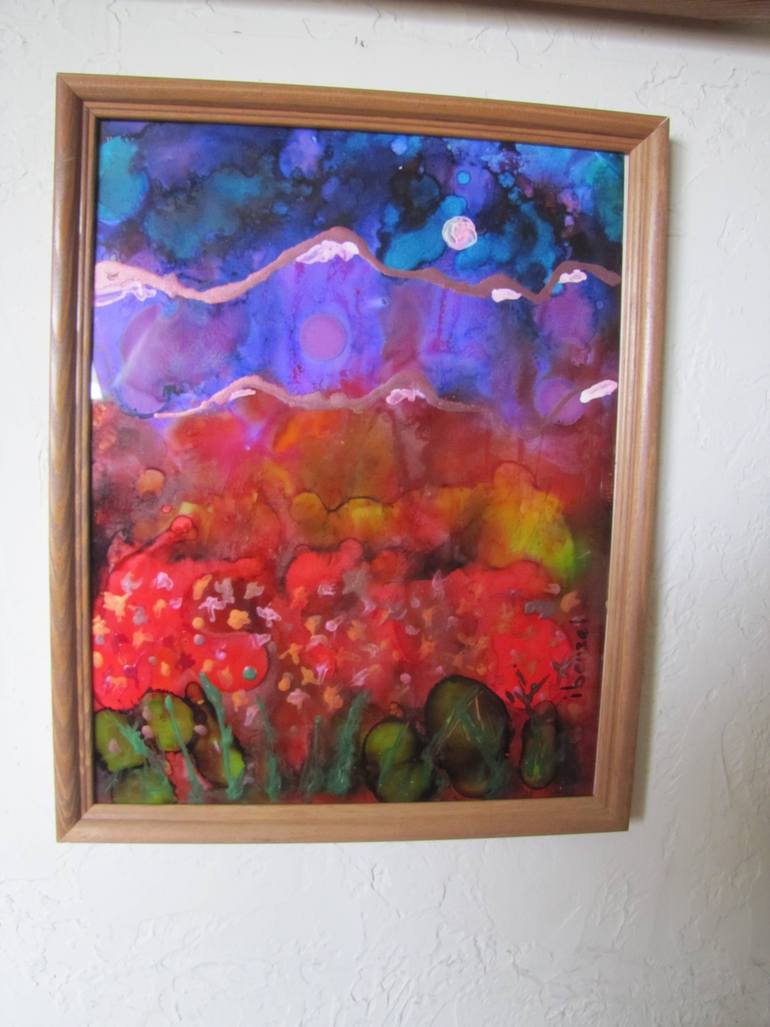 Original Impressionism Landscape Mixed Media by Lonnie Benzel