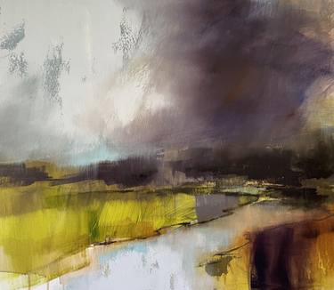 Print of Abstract Landscape Mixed Media by Belinda Reynell