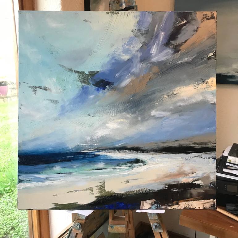 Original Abstract Seascape Painting by Belinda Reynell