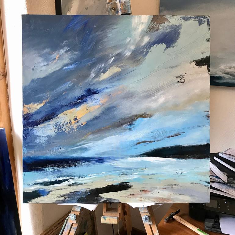 Original Abstract Expressionism Seascape Painting by Belinda Reynell