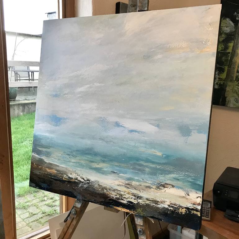 Original Abstract Expressionism Seascape Painting by Belinda Reynell