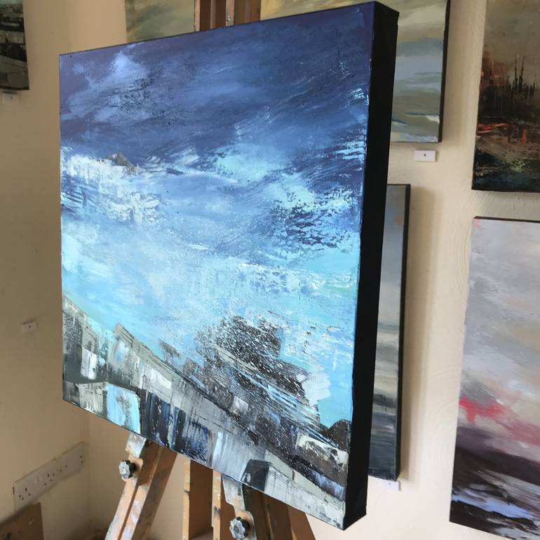 Original Expressionism Seascape Painting by Belinda Reynell