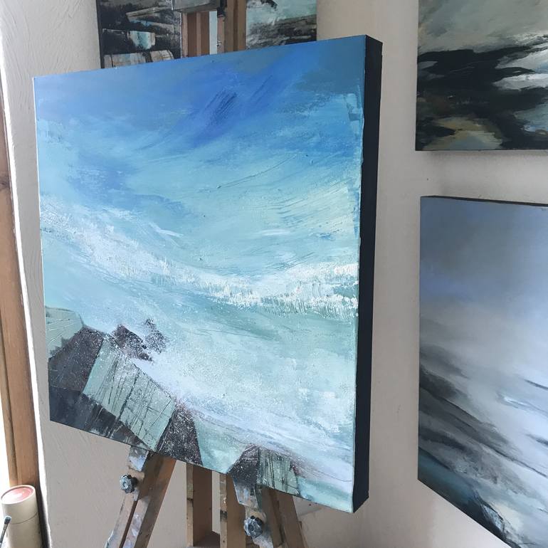 Original Abstract Seascape Painting by Belinda Reynell