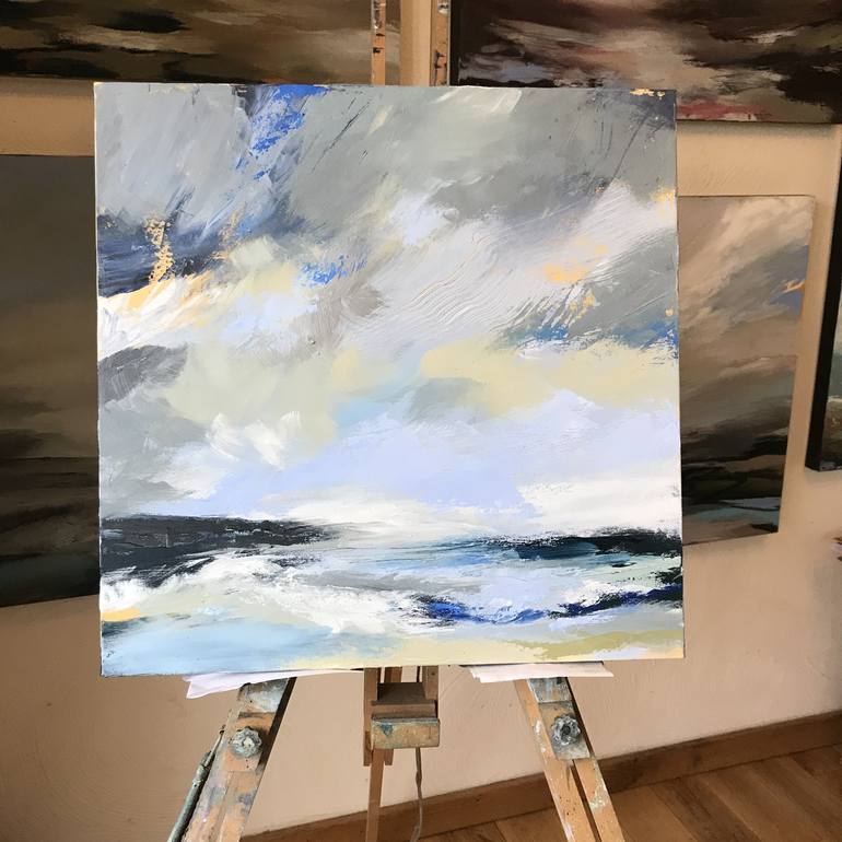 Original Abstract Seascape Painting by Belinda Reynell