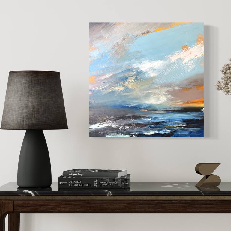 Original Abstract Expressionism Seascape Painting by Belinda Reynell