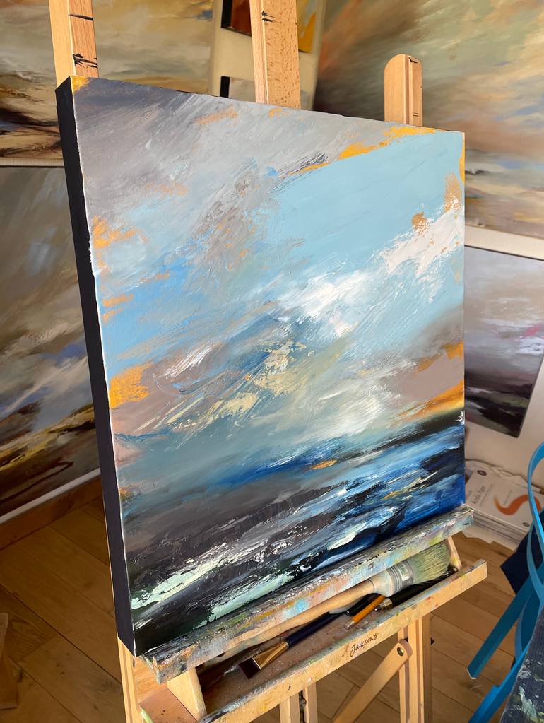 Original Abstract Expressionism Seascape Painting by Belinda Reynell