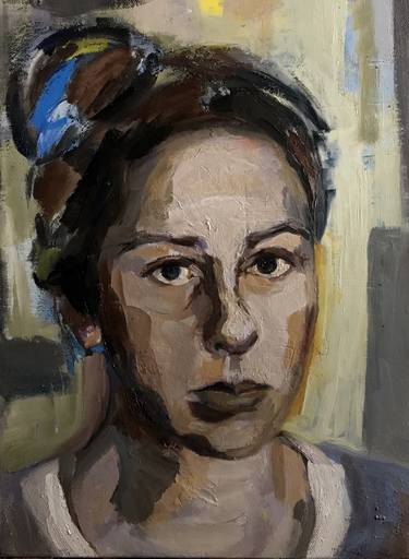 Original Expressionism Portrait Paintings by Ermioni Tsanou