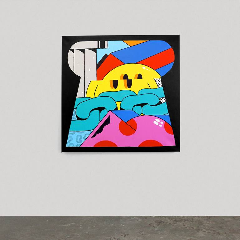 Original Abstract Graffiti Painting by Darren John