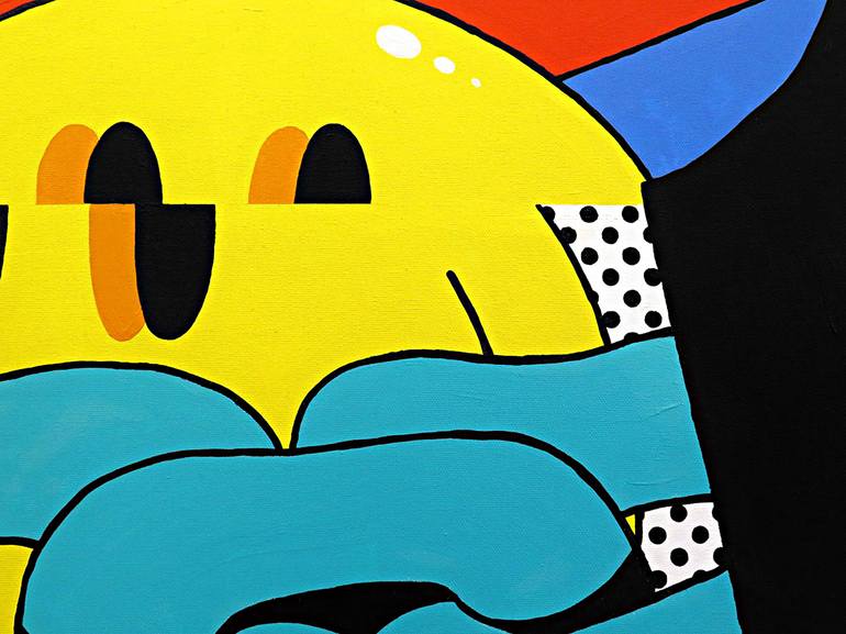 Original Abstract Graffiti Painting by Darren John