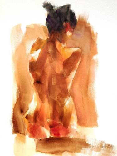 Original Figurative Nude Paintings by Leo Jamorabo