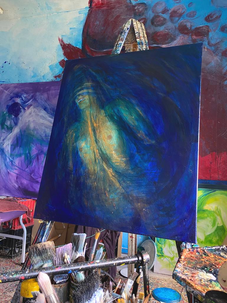 Original Abstract Fantasy Painting by Billy Shannon