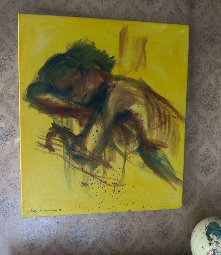 Original Expressionism People Painting by Billy Shannon