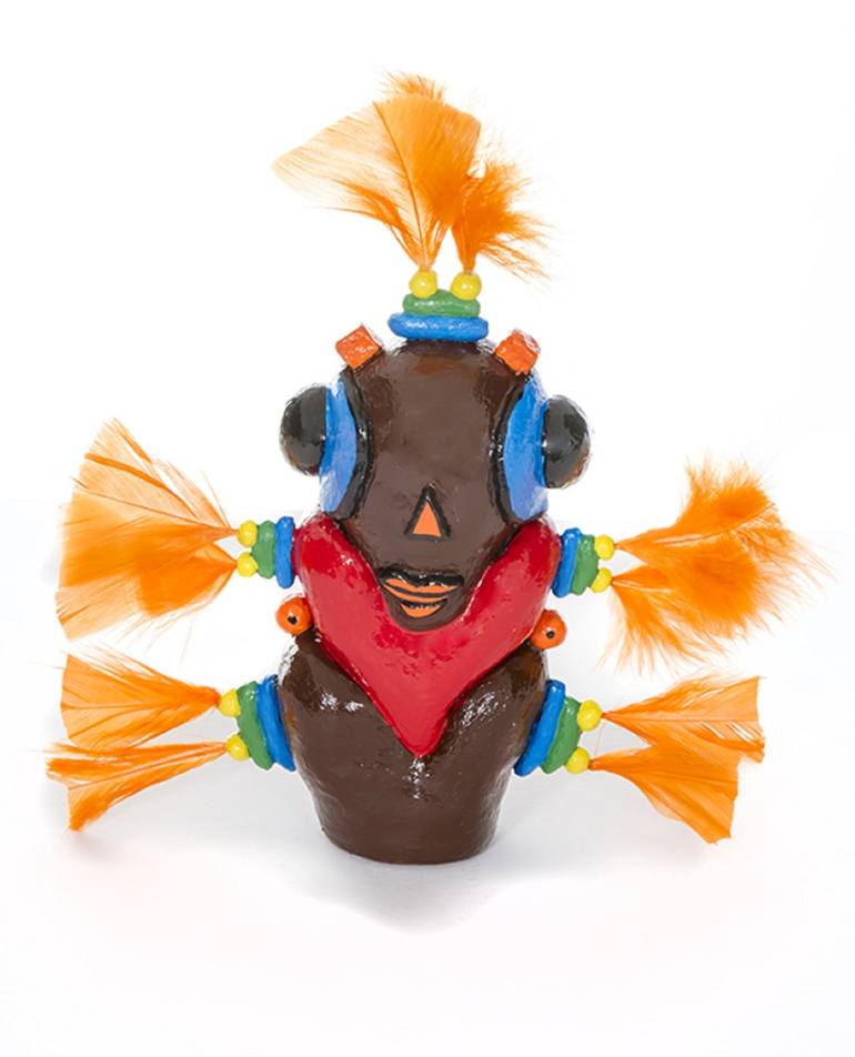 Original Abstract Expressionism Pop Culture/Celebrity Sculpture by Ade Bare