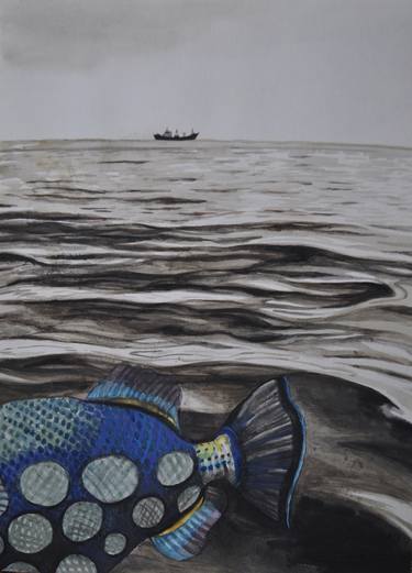 Print of Seascape Paintings by Helena Kaori Maeda