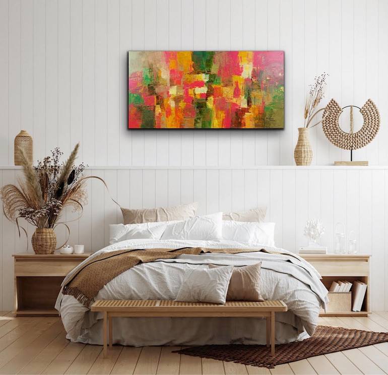 Original Abstract Painting by Kalpana Soanes | Abstract Art on Canvas | Shades Of Vibrant Health III