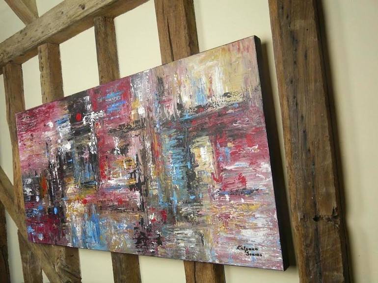 Original Abstract Expressionism Abstract Painting by Kalpana Soanes