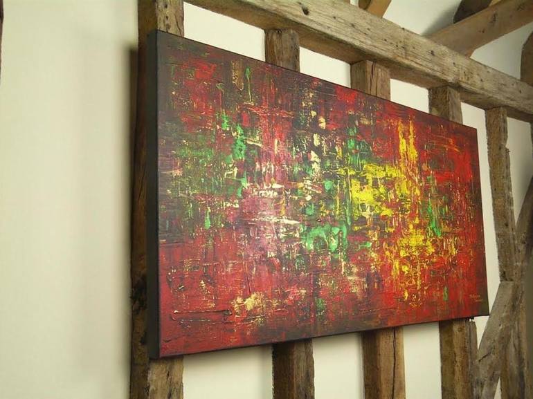 Original Abstract Expressionism Abstract Painting by Kalpana Soanes