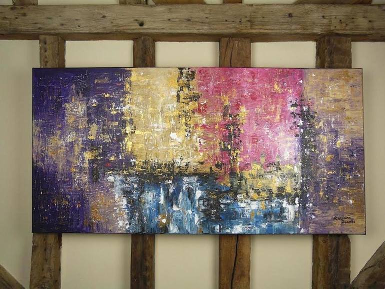 Original Abstract Expressionism Abstract Painting by Kalpana Soanes