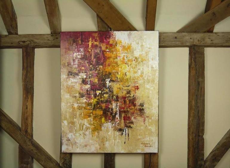 Original Abstract Expressionism Abstract Painting by Kalpana Soanes