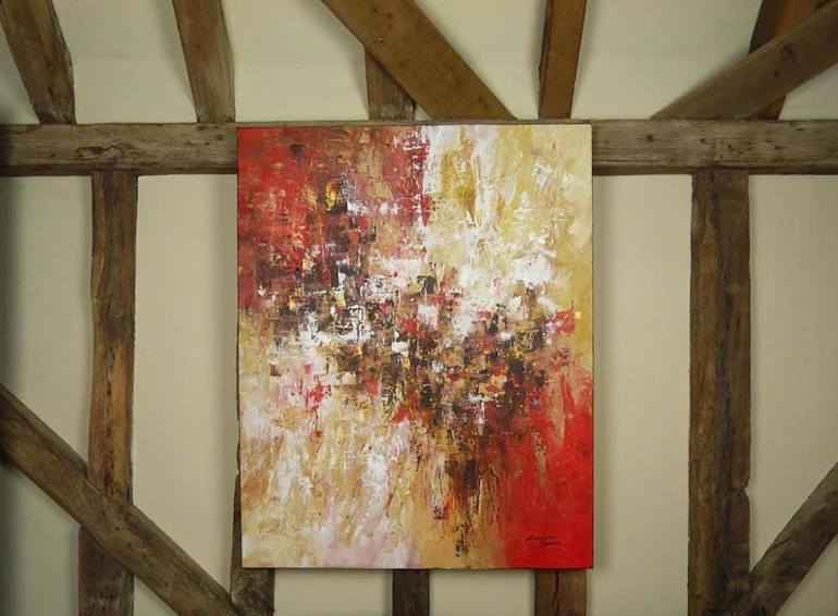 Original Abstract Expressionism Abstract Painting by Kalpana Soanes