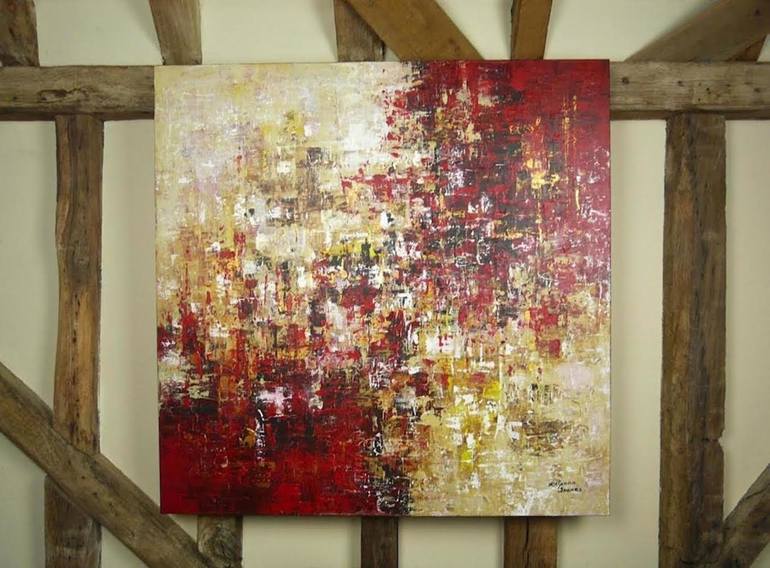 Original Abstract Expressionism Abstract Painting by Kalpana Soanes