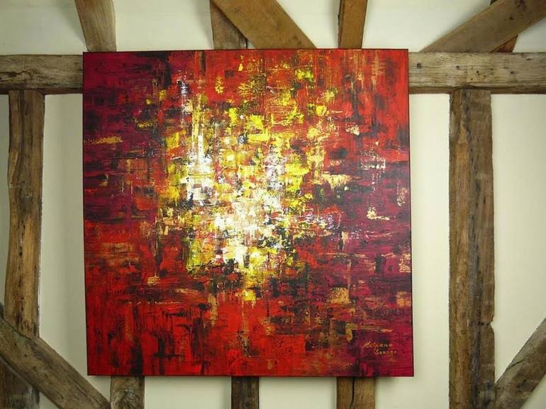 Original Fine Art Abstract Painting by Kalpana Soanes