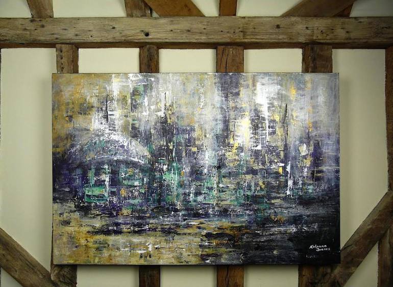 Original Fine Art Abstract Painting by Kalpana Soanes