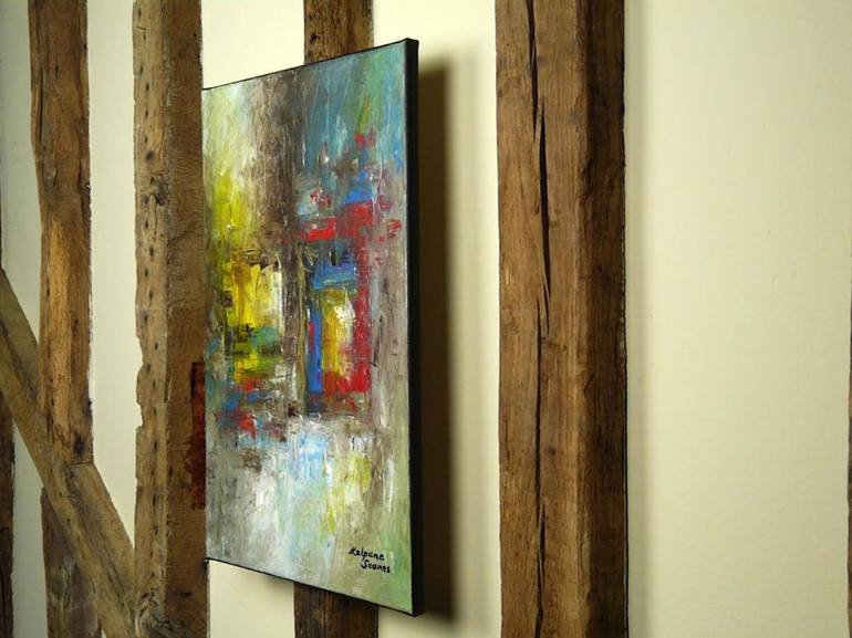 Original Expressionism Abstract Painting by Kalpana Soanes