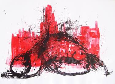 Print of Abstract Expressionism People Paintings by Darko Taleski