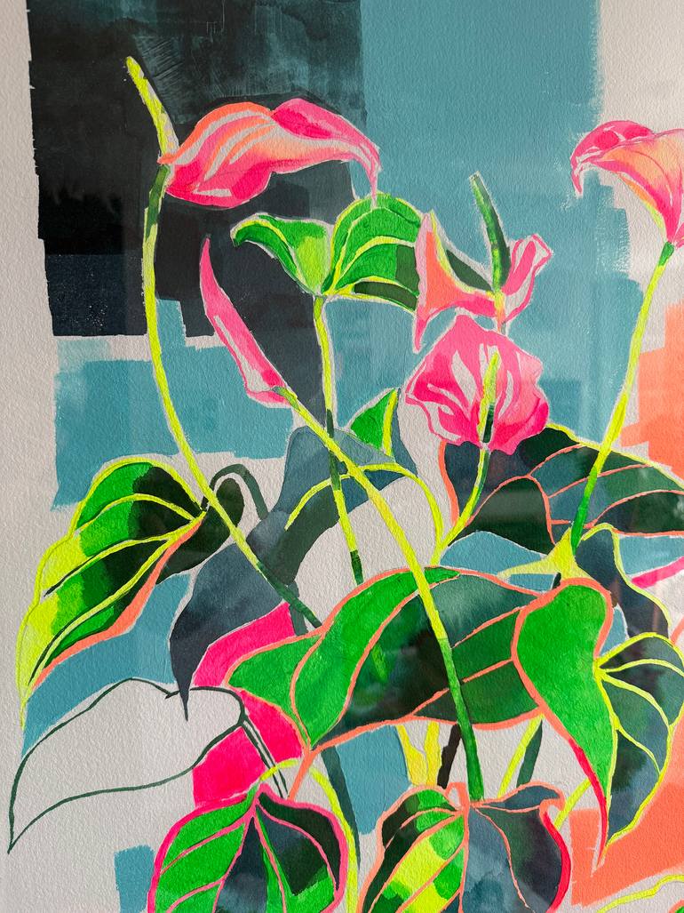 Original Contemporary Floral Painting by Joanna Pilarczyk
