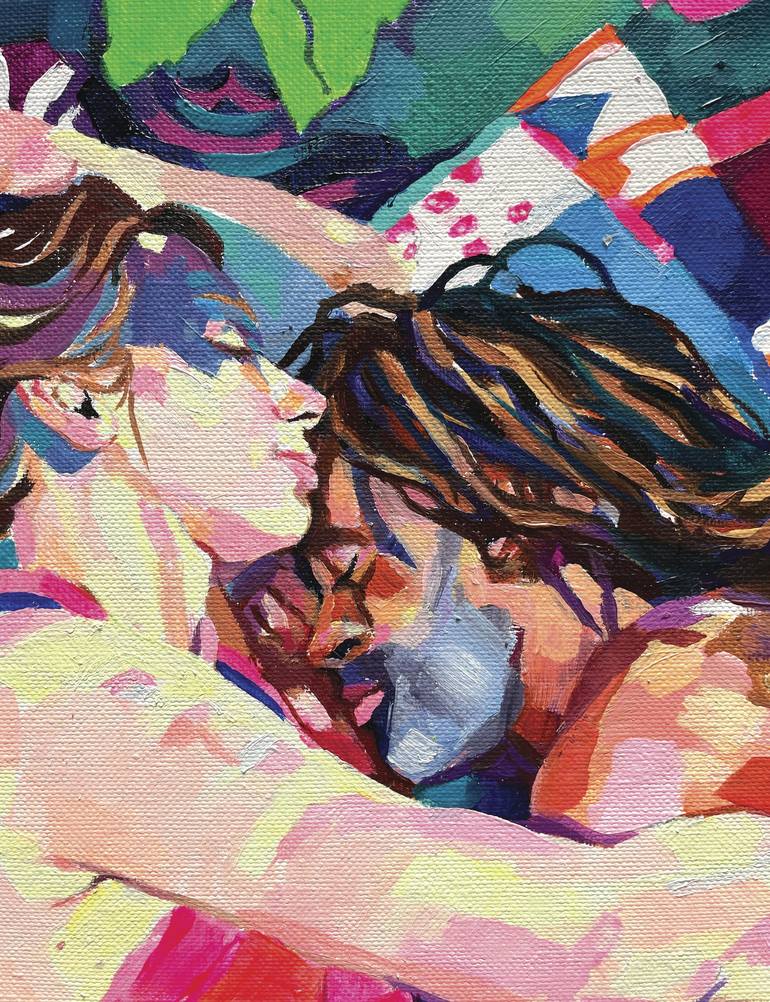 Original Contemporary Love Painting by Joanna Pilarczyk