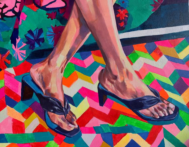 Original Figurative Women Painting by Joanna Pilarczyk