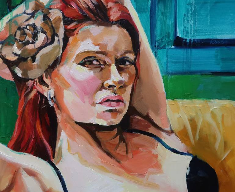 Original Portraiture Women Painting by Joanna Pilarczyk