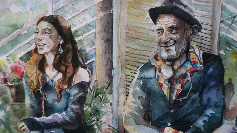 Original People Painting by Joanna Pilarczyk