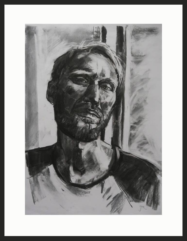 Original Portrait Drawing by Joanna Pilarczyk