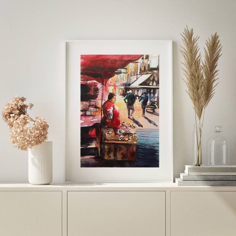 Original Documentary Places Painting by Joanna Pilarczyk