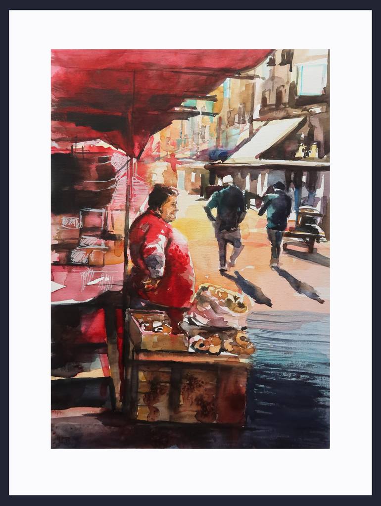 Original Documentary Places Painting by Joanna Pilarczyk