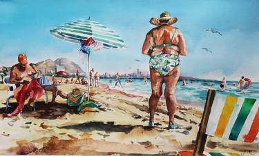 Original Beach Paintings by Joanna Pilarczyk